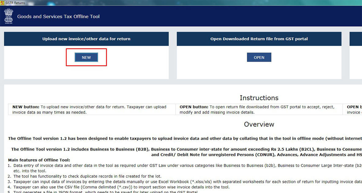 Your GST Offline tool is ready to file GSTR-1
