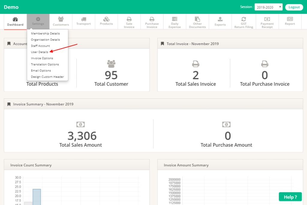 How To Change Login Password Lifetime FREE GST Billing Software