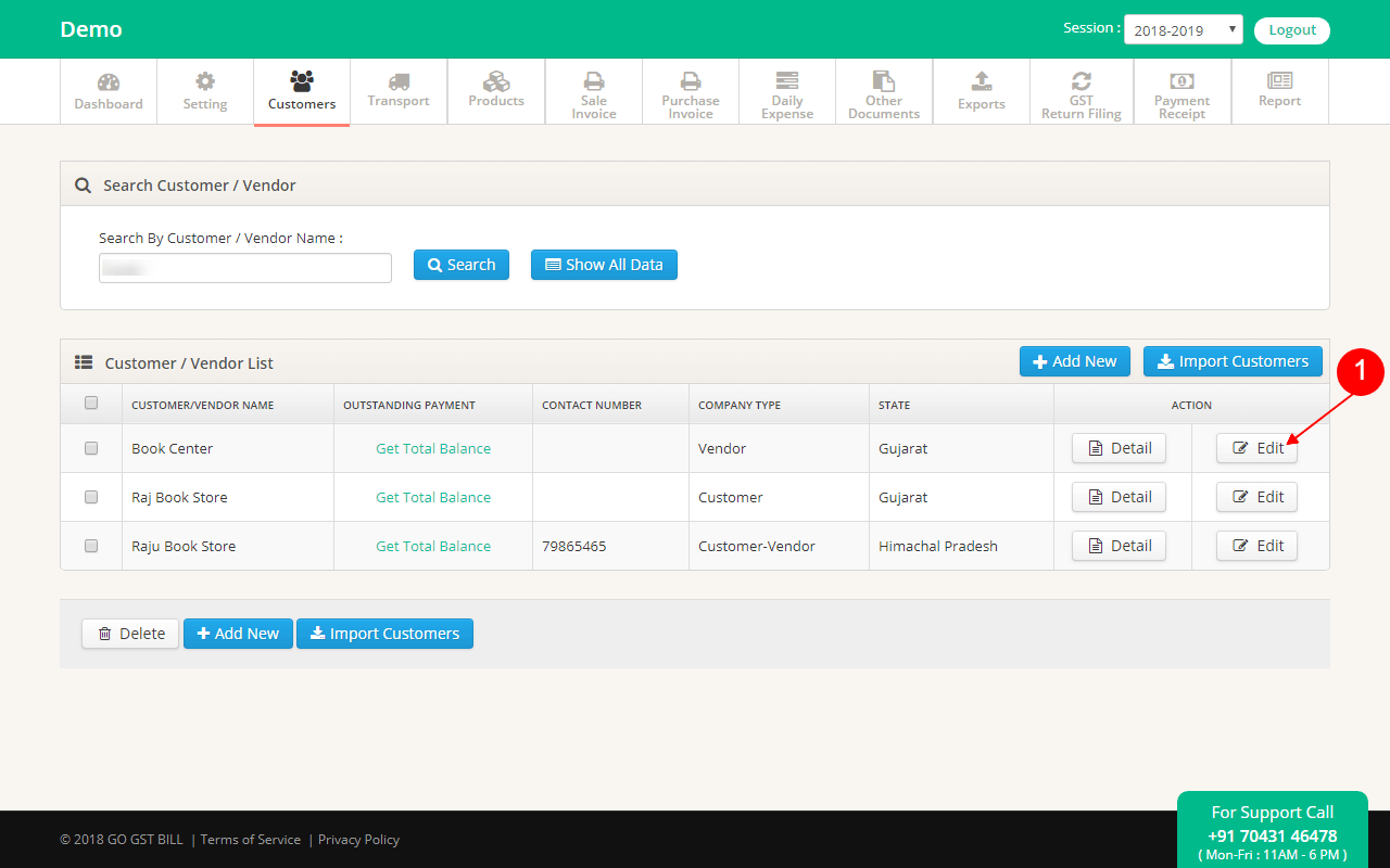 How To Edit Vendor 100 Free GST Billing Software For Every Businesses