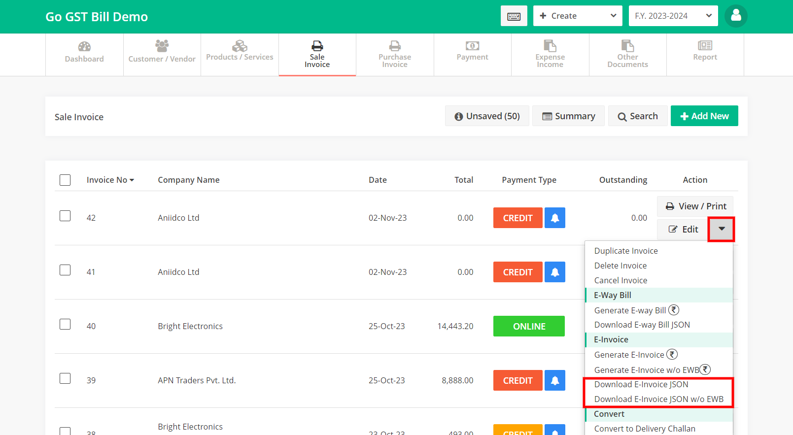 How To Generate E Invoice Using JSON File Free 100 Free GST 