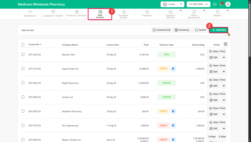 How to add dispatch address - 100% Free GST Billing Software For Every ...