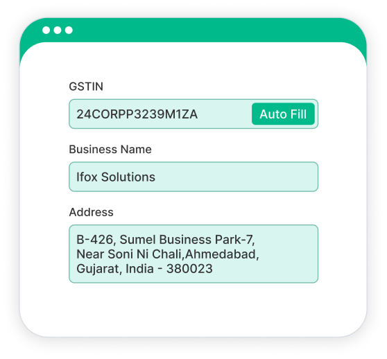 Verified GST Information Verified GST Information