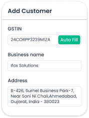Auto Fill With GSTIN