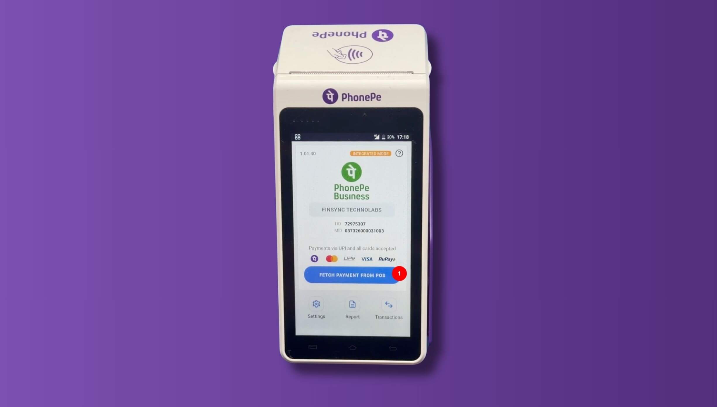 Process Payment On PhonePe Device