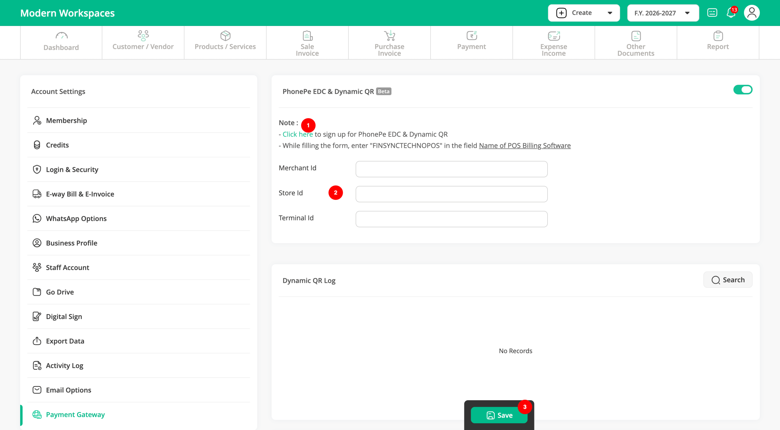Register & Configure PhonePe Machine